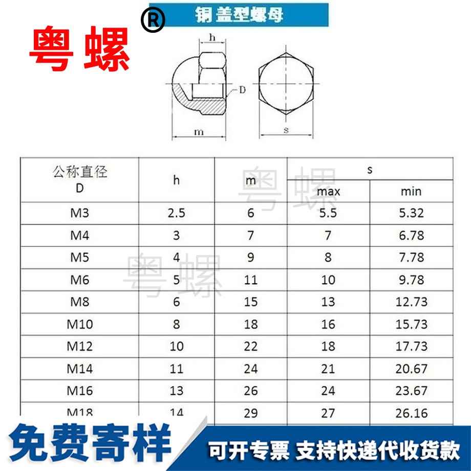 供應(yīng)銅紅河蓋型螺母