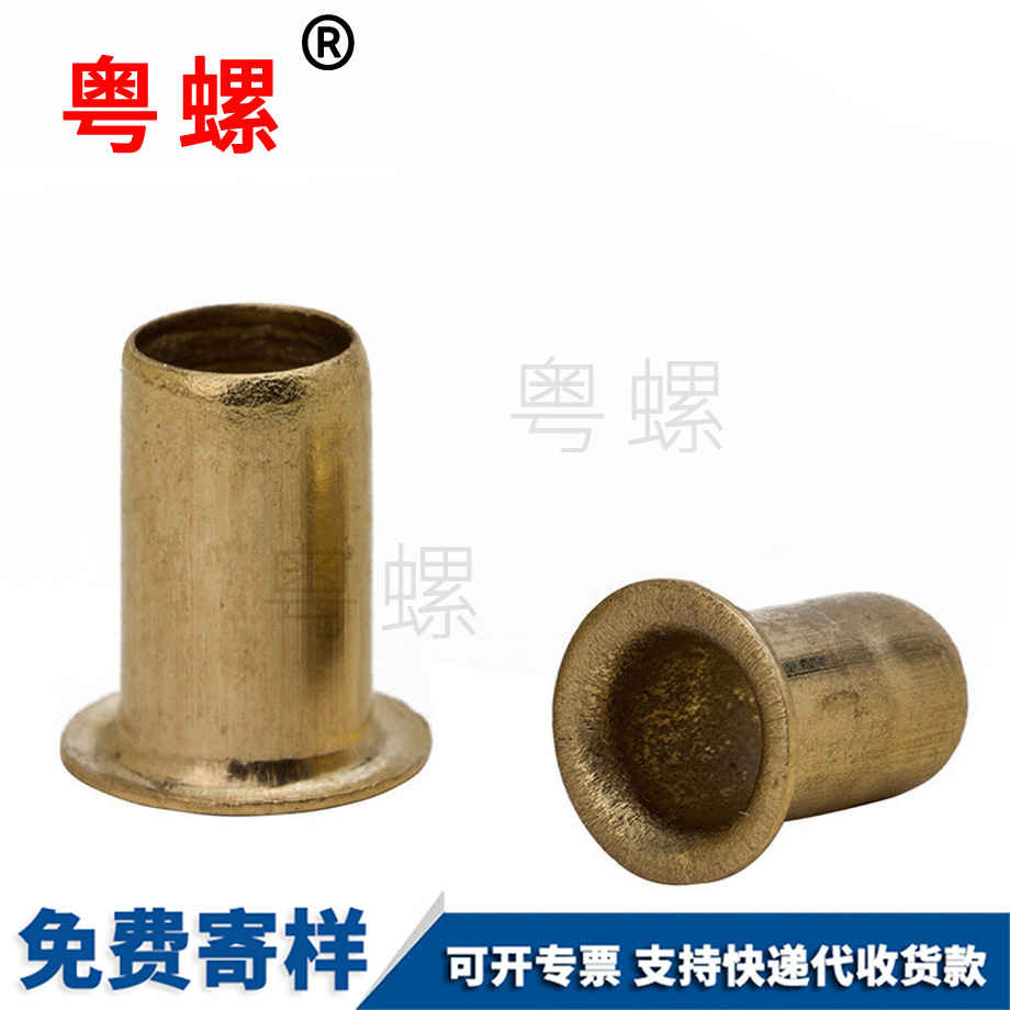 供應(yīng)黃銅山南空心鉚釘