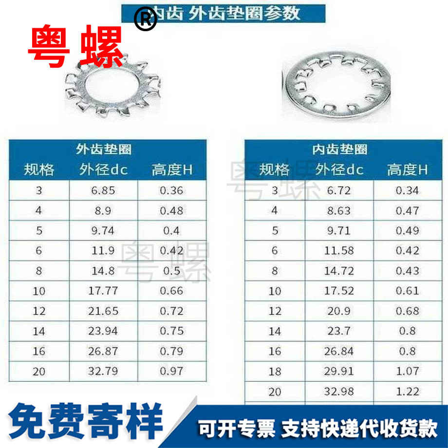 加工鐵外齒紅河鎖緊墊圈