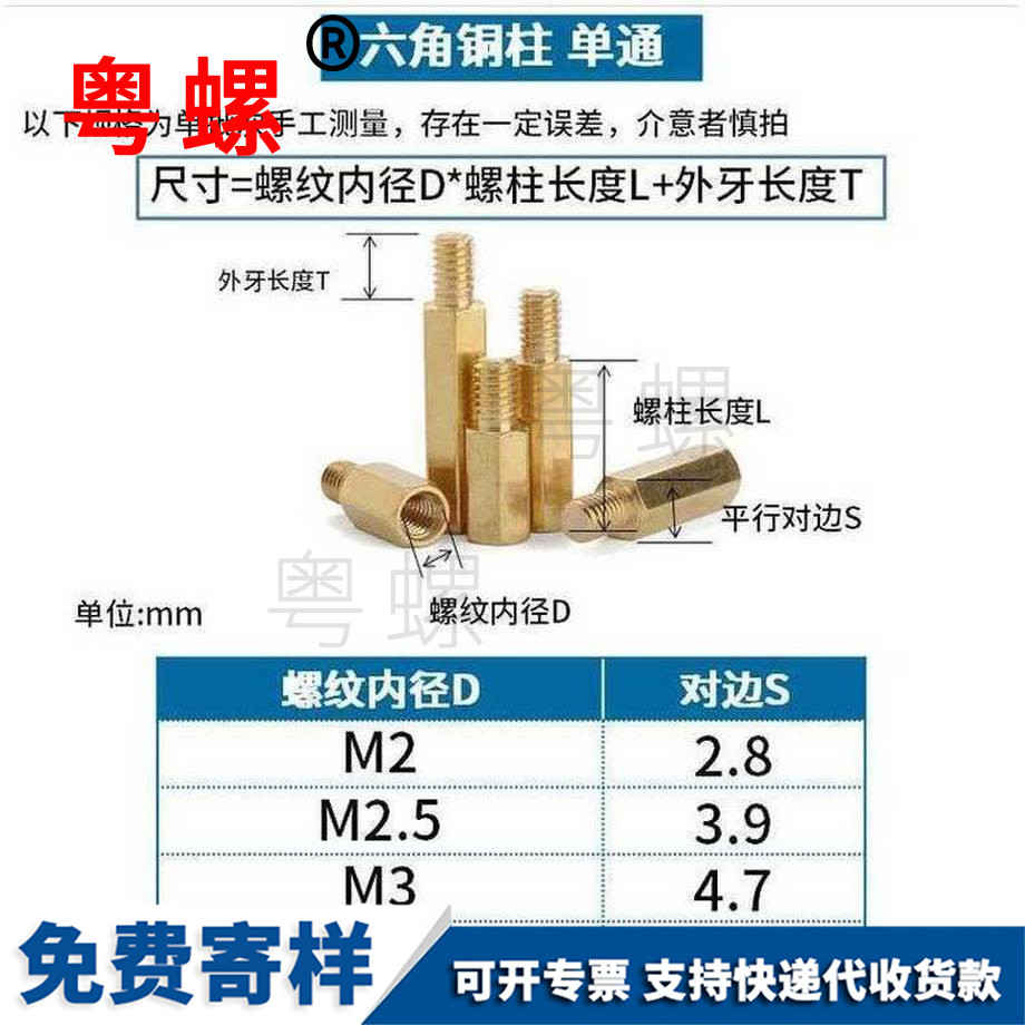 批發(fā)六角唐山銅柱螺絲
