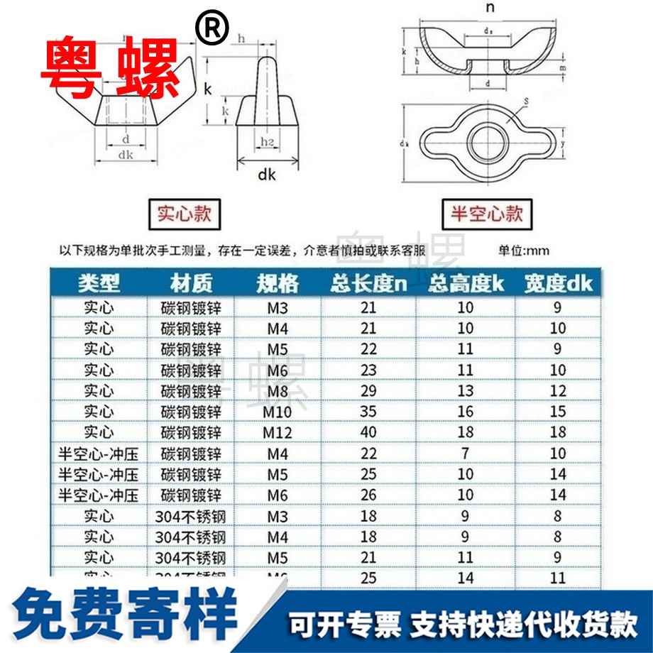 生產(chǎn)鍍鋅不銹鋼張掖蝶形螺母